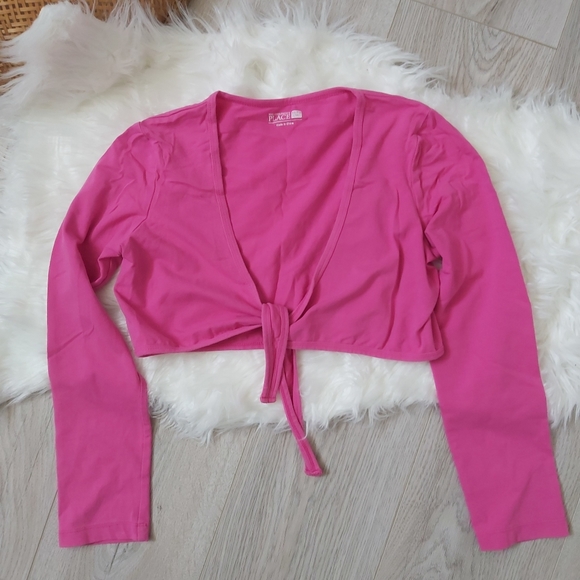 Pink cotton Halter Drop Waist Dress with crop sweater - Picture 7 of 8